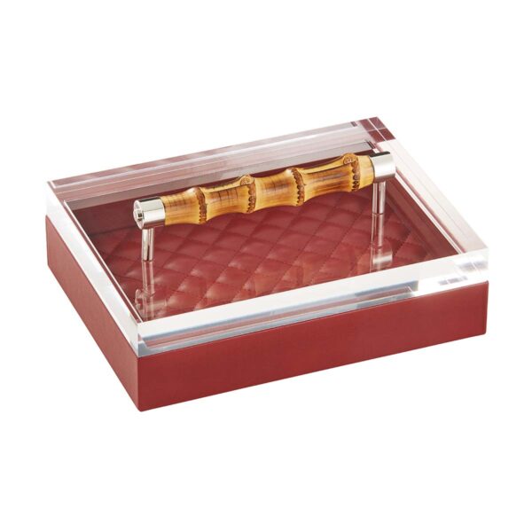 GB-Riviere-S3-PT-B-Frida-DiamondsRectangularBox-QuiltedPadded-withBamboo-Handle-CHERRY-CUTOUT01-1200x1200-100KB Riviere Frida Rectangular Box | Kneen & Co