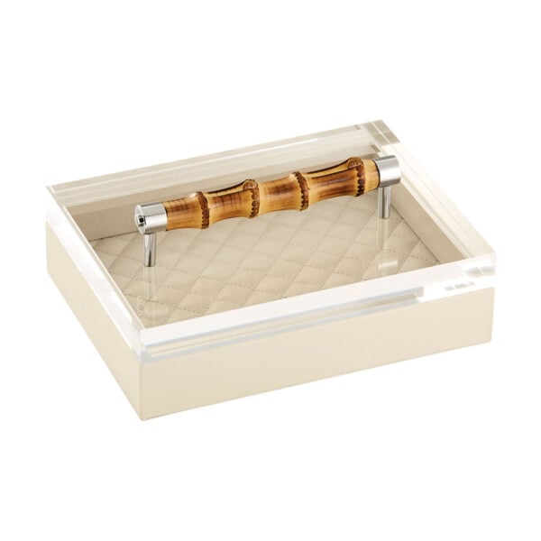 GB-Riviere-S3-PT-B-Frida-DiamondsRectangularBox-QuiltedPadded-withBamboo-Handle-IVORY-CUTOUT01-1200x1200-100KB Riviere Frida Rectangular Box | Kneen & Co