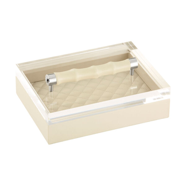 GB-Riviere-S3-PT-BP-Lea-DiamndsRectangularBox-withLeatherCovered-BAMBOOHandles-IVORY-CUTOUT01-1200x1200-100KB Riviere Lea Rectangular Box | Kneen & Co