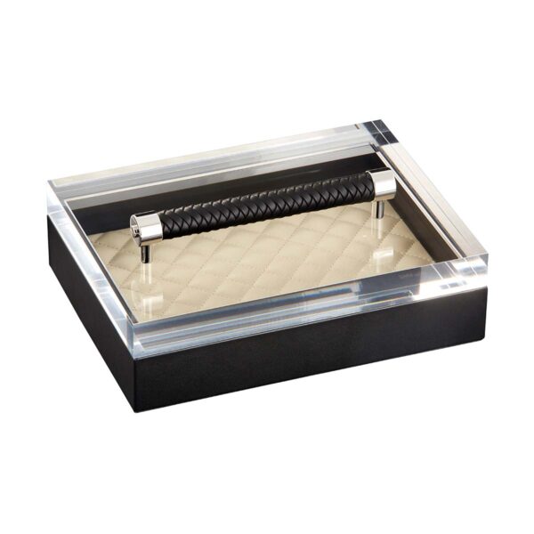 GB-Riviere-S3-PT-P-Diana-DiamndsRectangularBox-QuiltedPadded-withLeatherHandle-BLK-IVORY-CUTOUT01-1200x1200-100KB Riviere Diana Rectangular Box | Kneen & Co