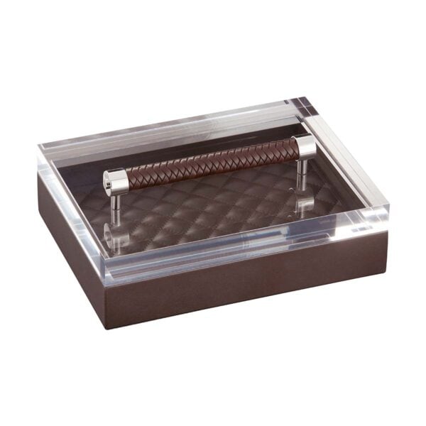 GB-Riviere-S3-PT-P-Diana-DiamndsRectangularBox-QuiltedPadded-withLeatherHandle-MOKA-CUTOUT01-1200x1200-100KB Riviere Diana Rectangular Box | Kneen & Co