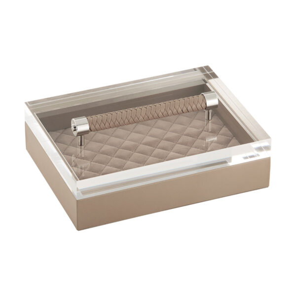 GB-Riviere-S3-PT-P-Diana-DiamndsRectangularBox-QuiltedPadded-withLeatherHandle-TAUPE-CUTOUT01-1200x1200-100KB Riviere Diana Rectangular Box | Kneen & Co