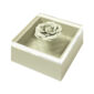 Riviere Fleur Rose Square Box | Kneen & Co