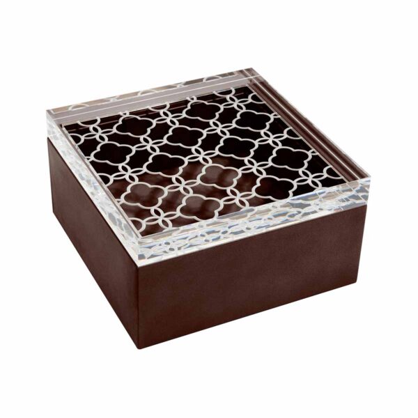GB-Riviere-S6-CF-Iris-Square-Box-Lid-FloralMotif-MOKA-CUTOUT01-1200x1200-100KB Riviere Iris Square Box | Kneen & Co