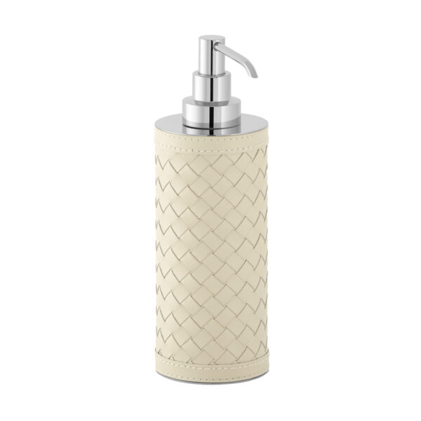 Riviere Alghero Handwoven Leather Soap Dispenser | Kneen & Co