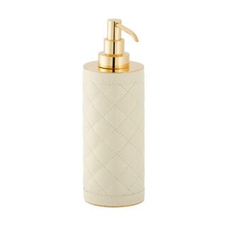 Riviere Alghero Diamonds Leather Soap Dispenser | Kneen & Co