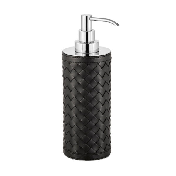 Riviere Alghero Handwoven Leather Soap Dispenser | Kneen & Co