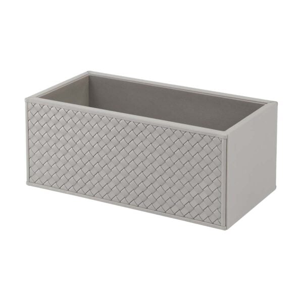 GB-Riviere-VT8-INT-Scilla-HandwovenBasket-GREY-CUTOUT01-1200x1200-100KB Riviere Scilla Handwoven Leather Storage Basket | Kneen & Co