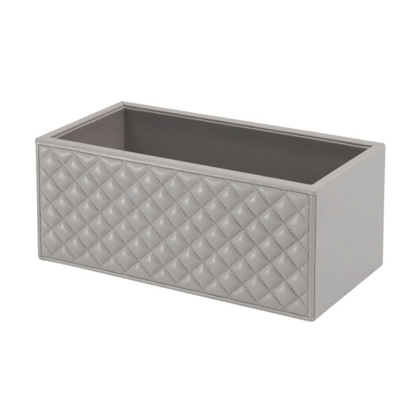 GB-Riviere-VT8-PT-Scilla-DiamndsBasket-GREY-CUTOUT01-1200x1200-100KB Riviere Scilla Diamonds Leather Storage Basket | Kneen & Co