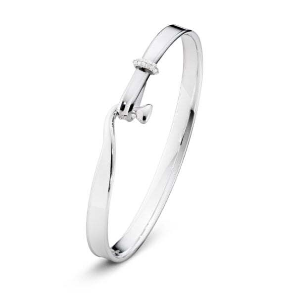 GJensen-3531179-Torun-Bangle-204-Silver-WG-1200x1200-100KB Georg Jensen Torun Bangle Silver with Diamonds 0.08 CT | Kneen & Co