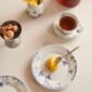 Royal Copenhagen Blue Elements Dinnerware. set on table | Kneen & Co
