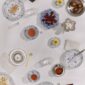 Royal Copenhagen Blue Fluted Half Lace Dinnerware set on table | Kneen & Co