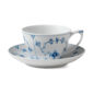 Royal Copenhagen Blue Fluted Plain Large Cup and Saucer | Kneen & Co