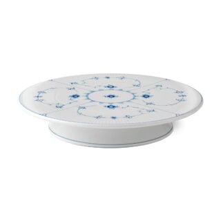 Royal Copenhagen Blue Fluted Plain Dish on Stand | Kneen & Co