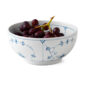Royal Copenhagen Blue Fluted Plain Large Salad Bowl shown on table | Kneen & Co