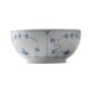 Royal Copenhagen Blue Fluted Plain Large Salad Bowl shown on table | Kneen & Co