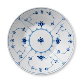 Royal Copenhagen Blue Fluted Plain Large Deep Plate | Kneen & Co