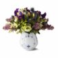 Royal Copenhagen Blue Fluted Plain Small Vase shown on table | Kneen & Co