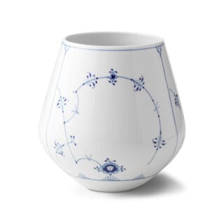 Royal Copenhagen Blue Fluted Plain Large Vase | Kneen & Co