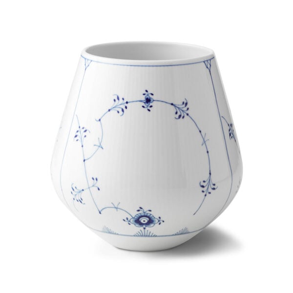 Royal Copenhagen Blue Fluted Plain Large Vase | Kneen & Co