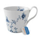 Royal Copenhagen Blue Elements Mug with High Handle shown on table | Kneen & Co