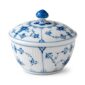 Royal Copenhagen Blue Fluted Plain Sugar Bowl with Lid | Kneen & Co