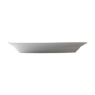 Royal Copenhagen Blue Fluted Plain Large Oval Dish shown on table | Kneen & Co