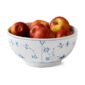 Royal Copenhagen Blue Fluted Plain Serving Bowl shown on table | Kneen & Co