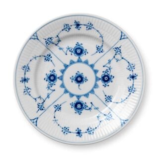 Royal Copenhagen Blue Fluted Plain Dessert Plate | Kneen & Co