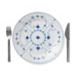 Royal Copenhagen Blue Fluted Plain Platter shown on table | Kneen & Co