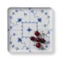 Royal Copenhagen Blue Fluted Plain Square Plate shown on table | Kneen & Co