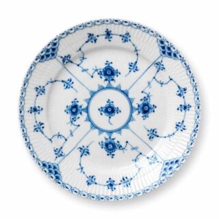 Royal Copenhagen Blue Fluted Half Lace Small Plate | Kneen & Co