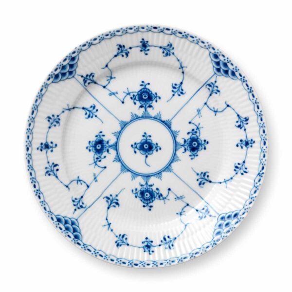 RoyalCopenhagen-1017222-BLUE-FLUTED-HL-PLATE-19CM-1200x1200-100KB Royal Copenhagen Blue Fluted Half Lace Small Plate | Kneen & Co