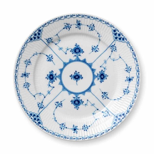 Royal Copenhagen Blue Fluted Half Lace Medium Plate | Kneen & Co
