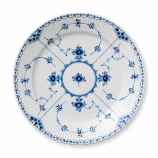Royal Copenhagen Blue Fluted Half Lace Extra Large Plate | Kneen & Co