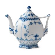 Royal Copenhagen Blue Fluted Full Lace Large Teapot