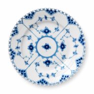 Royal Copenhagen Blue Fluted Full Lace Dessert Plate