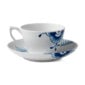 Royal Copenhagen Blue Fluted Mega Cup and Saucer | Kneen & Co
