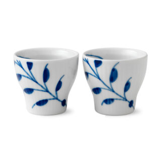 Royal Copenhagen Blue Fluted Mega Egg Cups - Set of 2 | Kneen & Co