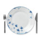 Royal Copenhagen Blue Elements Large Lunch Plate shown on table | Kneen & Co