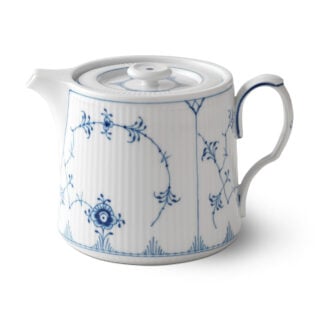 Royal Copenhagen Blue Fluted Plain Small Teapot | Kneen & Co