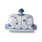 Royal Copenhagen Blue Fluted Plain Butter Dish | Kneen & Co