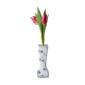 Royal Copenhagen Blue Fluted Plain Vintage Vase shown on table | Kneen & Co