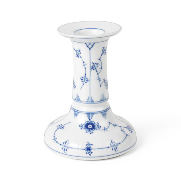 RoyalCopenhagen-1055285-Blue-FlutedPlain-Candle-Stick-11pt5cm-1-1200x1200-100KB Royal Copenhagen Blue Fluted Plain Tall Candle Holder | Kneen & Co
