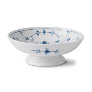 Royal Copenhagen Blue Fluted Plain Bowl on Foot | Kneen & Co