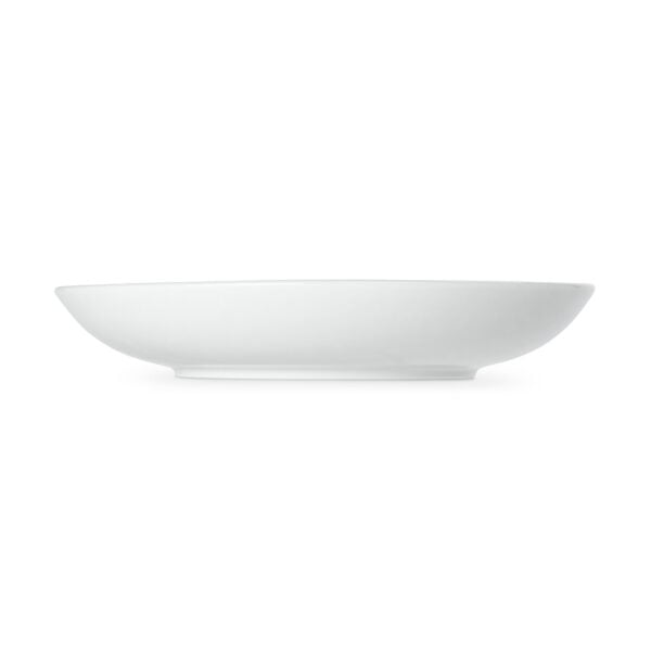 Royal Copenhagen Blueline Shallow Bowl shown on table | Kneen & Co