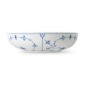 Royal Copenhagen Blue Fluted Plain Large Serving Bowl shown on table | Kneen & Co