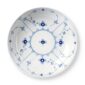 Royal Copenhagen Blue Fluted Plain Large Serving Bowl shown on table | Kneen & Co