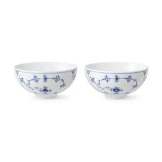 Royal Copenhagen Blue Fluted Plain Rice Bowl – Set of 2 | Kneen & Co