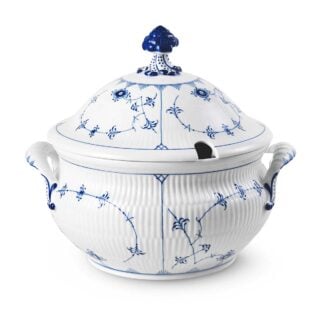 Royal Copenhagen Blue Fluted Plain Tureen with Lid | Kneen & Co